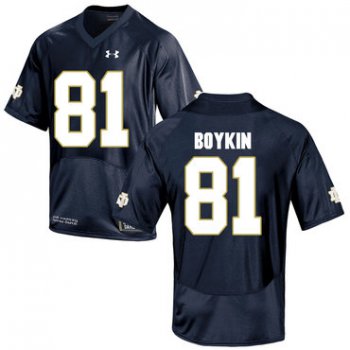 Notre Dame Fighting Irish 81 Miles Boykin Navy College Football Jersey