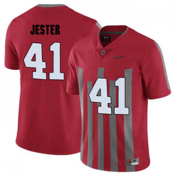 Ohio State Buckeyes 41 Hayden Jester Red Elite College Football Jersey