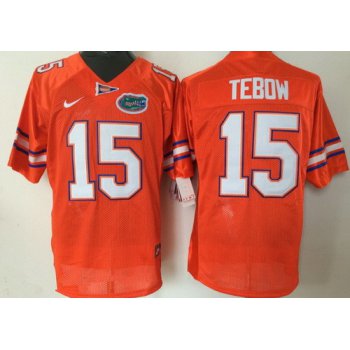 Men's Florida Gators #15 Tim Tebow Orange Stitched NCAA Nike College Football Jersey