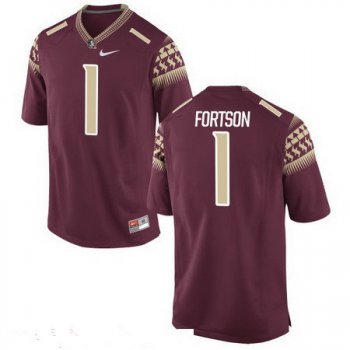 Men's Florida State Seminoles #1 Jarmon Fortson Red Stitched College Football 2016 Nike NCAA Jersey