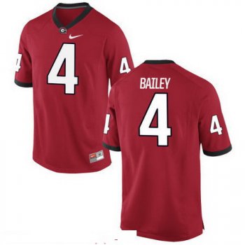 Men's Georgia Bulldogs #4 Champ Bailey Red Stitched College Football 2016 Nike NCAA Jersey