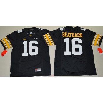 Men's Iowa Hawkeyes #16 C. J. Beathard Black Limited Stitched College Football Nike NCAA Jersey