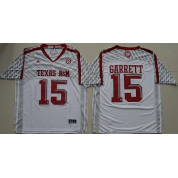 Men's Texas A&M Aggies #15 Myles Garrett White Stitched College Football 2016 adidas NCAA Jersey