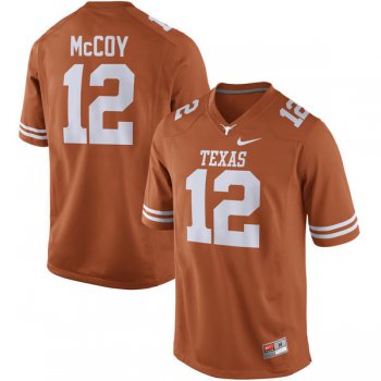 Men's Texas Longhorns 12 Colt McCoy Orange Nike College Jersey