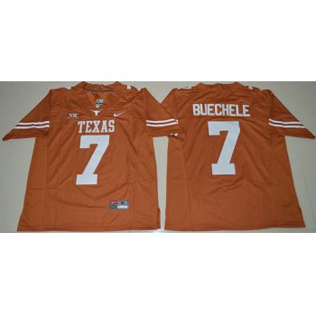 Men's Texas Longhorns #7 Shane Buechele Orange Limited Stitched NCAA Jersey