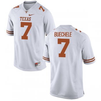 Men's Texas Longhorns 7 Shane Buechele White Nike College Jersey