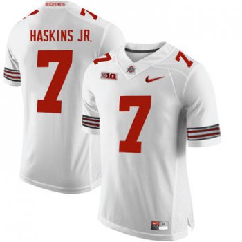 Ohio State Buckeyes 7 Dwayne Haskins White College Football Jersey