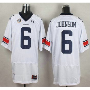 Auburn Tigers #6 Jeremy Johnson White College Football Under Armour Jersey