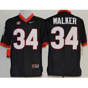 Georgia Bulldogs #34 Herschel Walker 2014 Black Limited Jersey