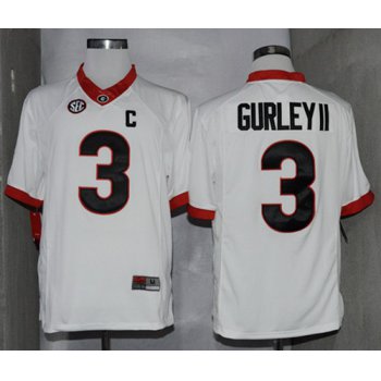 Georgia Bulldogs #3 Todd Gurley II 2014 White Limited Jersey