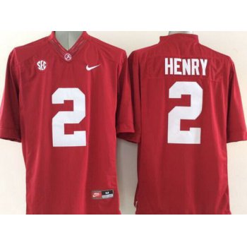 Men's Alabama Crimson Tide #2 Derrick Henry Red 2015 NCAA Football Nike Limited Jersey