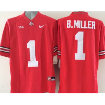 Men's Ohio State Buckeyes #5 Baxton Miller Red College Football Nike Lmited Jersey