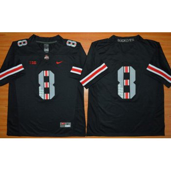 Men's Ohio State Buckeyes 8th Championship Commemorative Black College Football Jersey