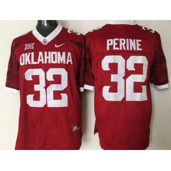 Men's Oklahoma Sooners #32 Samaje Perine Red 2016 College Football Nike Limited Jersey