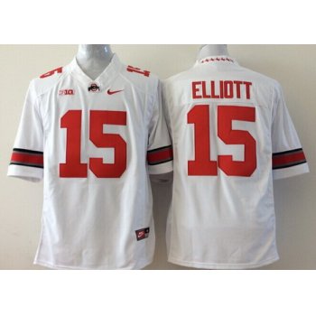 Ohio State Buckeyes #15 Ezekiel Elliott 2014 White Limited Jersey