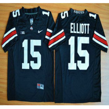 Ohio State Buckeyes #15 Ezekiel Elliott Black 2015 College Football Nike Limited Jersey