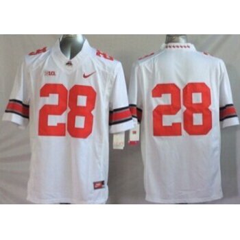 Ohio State Buckeyes #28 Dominic Clarke 2014 White Limited Jersey