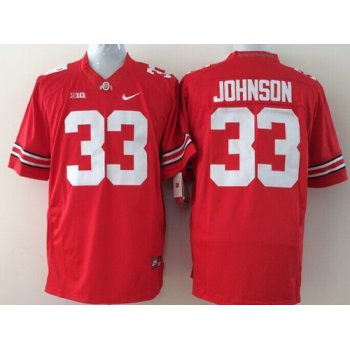 Ohio State Buckeyes #33 Pete Johnson 2014 Red Limited Jersey