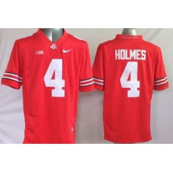 Ohio State Buckeyes #4 Santonio Holmes 2014 Red Limited Jersey