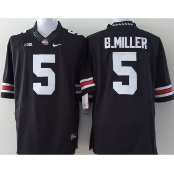 Ohio State Buckeyes #5 Baxton Miller 2014 Black Limited Jersey