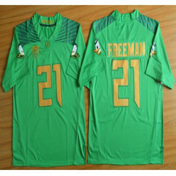 Oregon Duck #21 Royce Freeman Light Green College Football Nike Limited Jersey