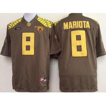 Oregon Duck #8 Marcus Mariota 2013 Brown Limited Jersey