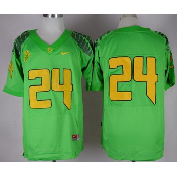 Oregon Ducks #24 Thomas Tyner 2013 Light Green Elite Jersey