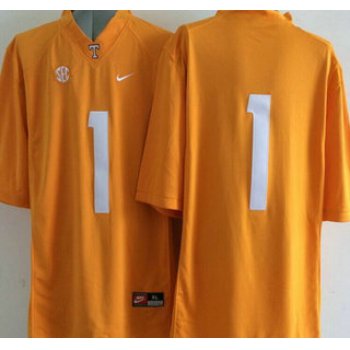 Tennessee Volunteers #1 Orange 2015 College Football adidas Jersey