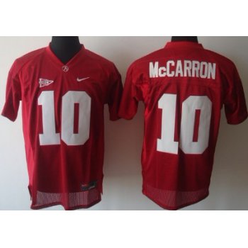 Alabama Crimson Tide #10 A.J. McCarron Red Jersey