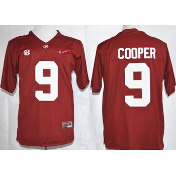 Alabama Crimson Tide #9 Amari Cooper 2015 Playoff Rose Bowl Special Event Diamond Quest Red Jersey