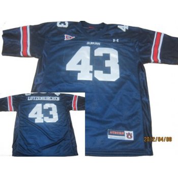 Auburn Tigers #43 Philip Lutzenkirchen Navy Blue Throwback Jersey