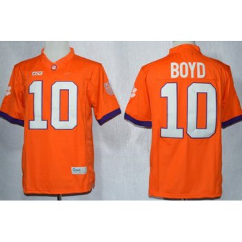 Clemson Tigers #10 Tajh Boyd 2013 Orange Limited Jersey