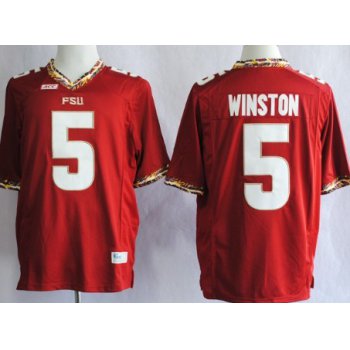 Florida State Seminoles #5 Jameis Winston 2013 Red Jersey