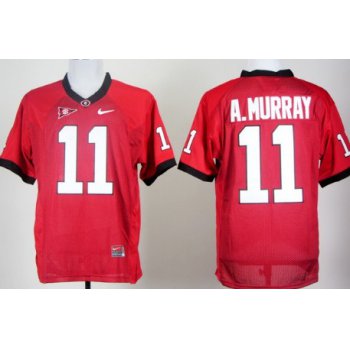 Georgia Bulldogs #11 Aaron Murray Red Jersey