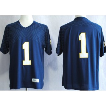 Notre Dame Fighting Irish #1 Louis Nix III 2013 Navy Blue Jersey