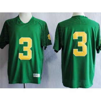 Notre Dame Fighting Irish #3 Joe Montana 2013 Green Jersey