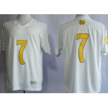 Notre Dame Fighting Irish #7 Stephon Tuitt 2013 Shamrock Series White Jersey