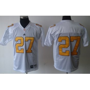 Tennessee Volunteers #27 Arian Foster White Jersey