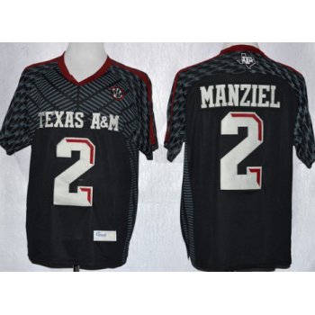 Texas A&M Aggies #2 Johnny Manziel 2013 Black Jersey