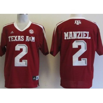 Texas A&M Aggies #2 Johnny Manziel Red Jersey