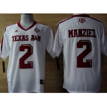 Texas A&M Aggies #2 Johnny Manziel White Jersey