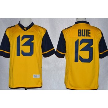 West Virginia Mountaineers #13 Andrew Buie 2013 Yellow Limited Jersey