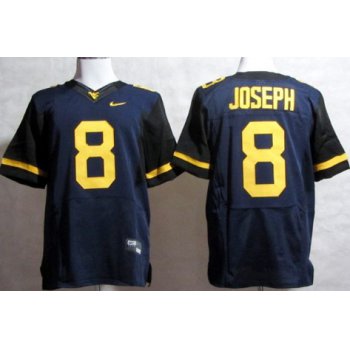 West Virginia Mountaineers #8 Karl Joseph 2013 Navy Blue Elite Jersey