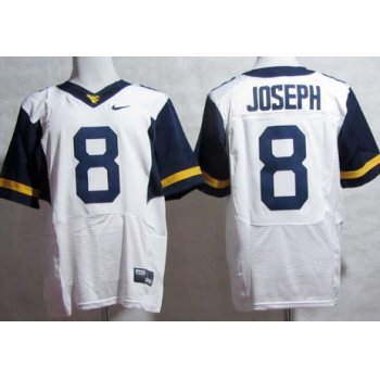 West Virginia Mountaineers #8 Karl Joseph 2013 White Elite Jersey