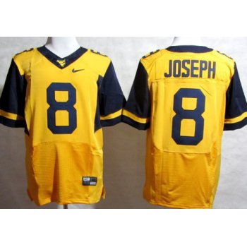 West Virginia Mountaineers #8 Karl Joseph 2013 Yellow Elite Jersey