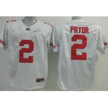 Alabama Crimson Tide #2 Pryor White Jersey