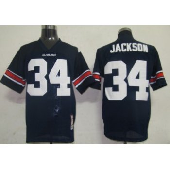 Auburn Tigers #34 Bo Jackson Navy Blue Jersey