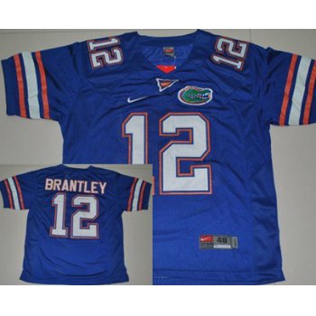 Florida Gators #12 John Brantley Blue Jersey