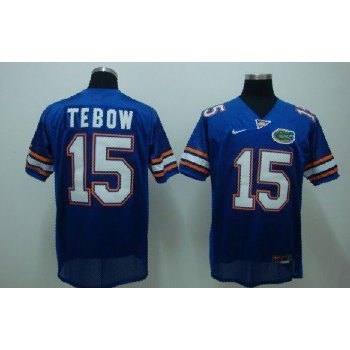 Florida Gators #15 Tebow Blue Jersey