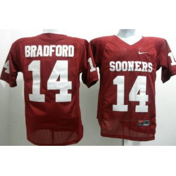 Oklahoma Sooners #14 Sam Bradford Red Jersey